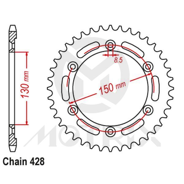 [95200-124951] Rear sprocket JTR1249