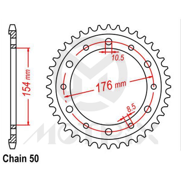 Rear sprocket JTR1340