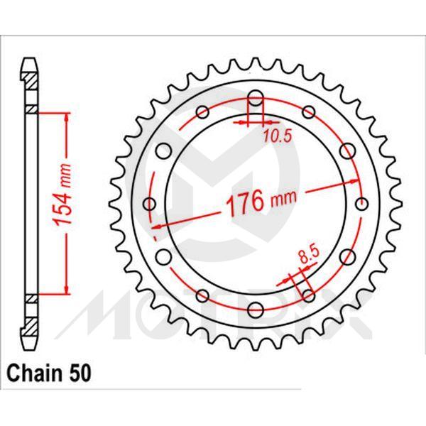 [95200-134243] Rear sprocket JTR1342