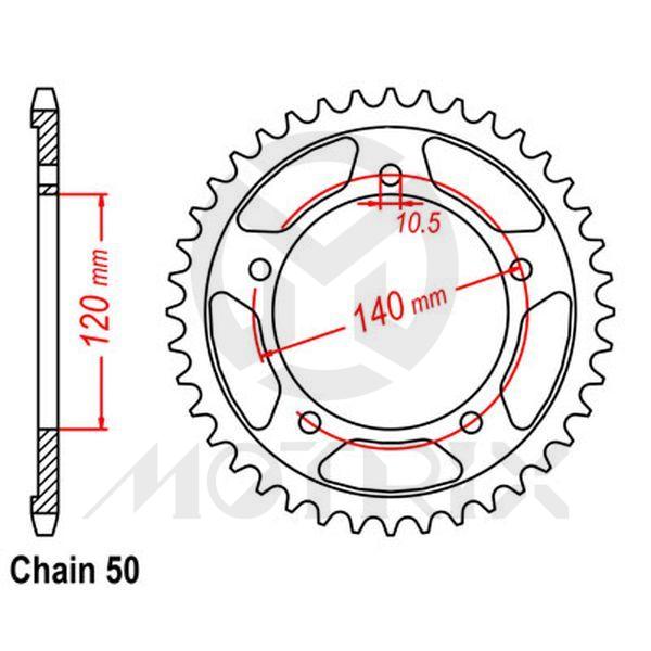 Rear sprocket JTR1800