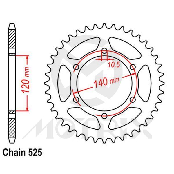 Rear sprocket JTR498