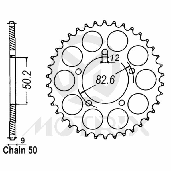 [95200-708248] Rear sprocket JTR7082