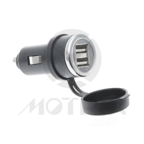 [00-31832] 12V/24A, 5V/2A dual USB 2.0 2A socket with PVC cover