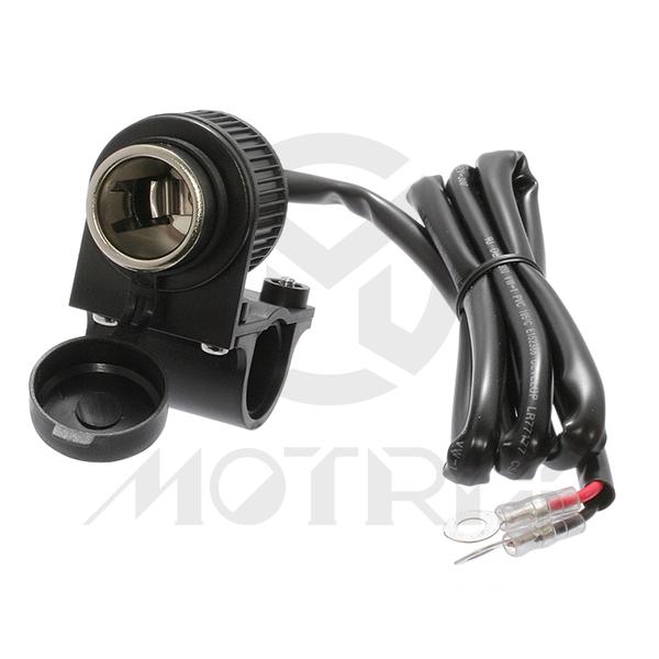 [00-33022] (With bracket holder) 12V/15A socket for power supply and communication appliance water proof rubber