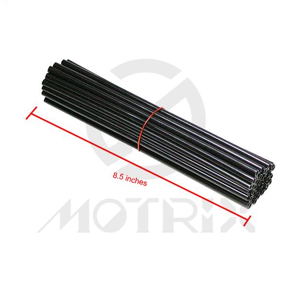Spoke skin fits 21 inch, black length: 8.5 inches(38pcs)