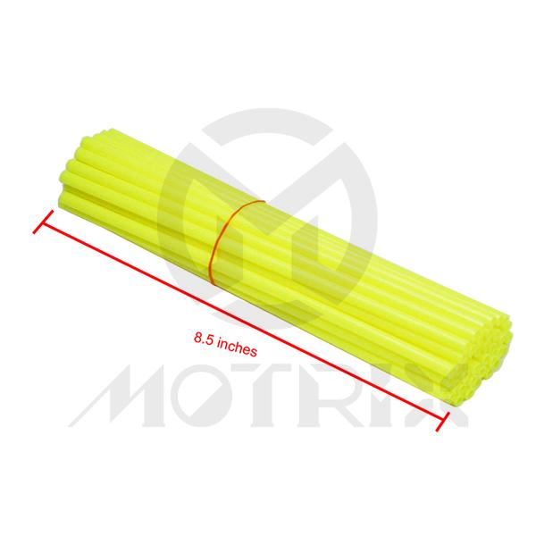 Spoke skin fits 21 inch, yellow length: 8.5 inches(38pcs)