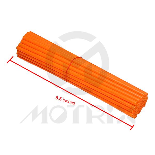 Spoke skin fits 21 inch, orange length: 8.5 inches(38pcs)