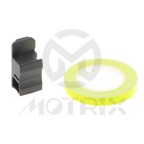 Tape roll version color rim stickers