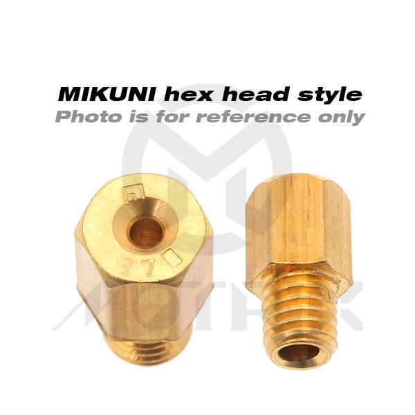 [08-9204] Carburetor jet, size: HJ140. MIKUNI hex head style