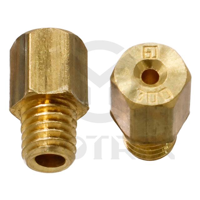 [08-9220] Carburetor jet, size: HJ300. MIKUNI hex head style