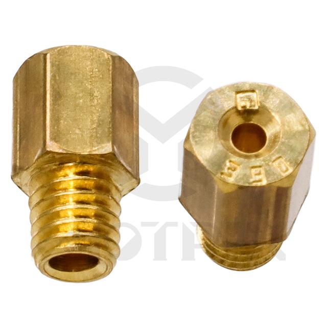 [08-9229] Carburetor jet, size: HJ390. MIKUNI hex head style