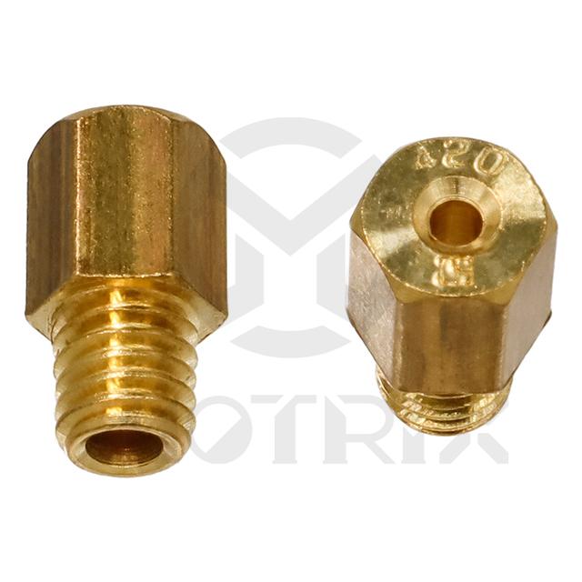 [08-9232] Carburetor jet, size: HJ420. MIKUNI hex head style